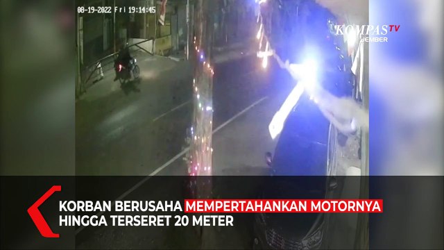 Emak-emak Terseret Motor 20 Meter Saat Mencoba Gagalkan Curanmor