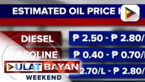 Oil price hike, ipatutupad sa susunod na linggo