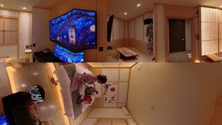 VR 360° 5K - WEARING KIMONO IN THE HOTEL ALONE - PLAYING ONE PIECE FIGURE - VROK -ASIAN GIRL