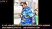 Elton John Spotted On Vacation in France with Husband David Furnish (Photos) - 1breakingnews.com