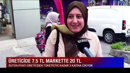 Sütün litre fiyatı üreticide 7,5 TL, markette 20TL