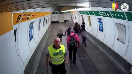 Ce policier se lance après un suspect... en mode footing tranquillou