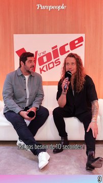 Julien Doré et Patrick Fiori répondent aux questions de Purepeople.com à l'occasion de la nouvelle saison de The Voice Kids