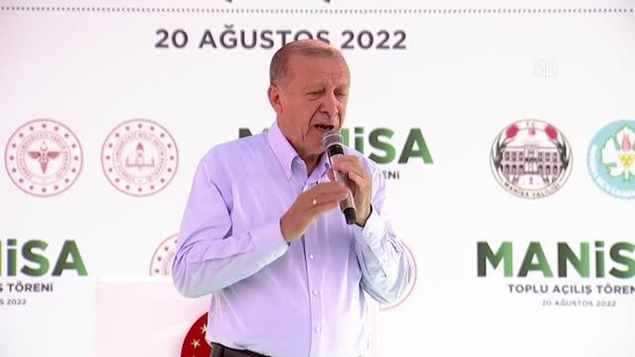 Manisa haberi! Cumhurbaşkanı Erdoğan, Manisa'da toplu açılış töreninde konuştu: (1)