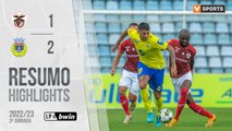 Highlights: Santa Clara 1-2 FC Arouca (Liga 22/23 #3)