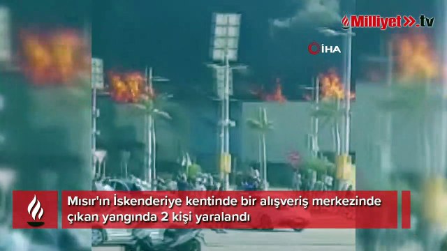Mısır'da alışveriş merkezinde yangın: 2 yaralı