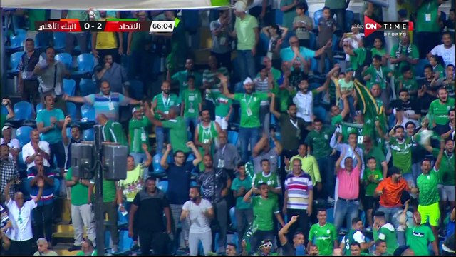 مابولولو يضيف الهدف الثانى للاتحاد السكندرى فى شباك البنك الأهلى