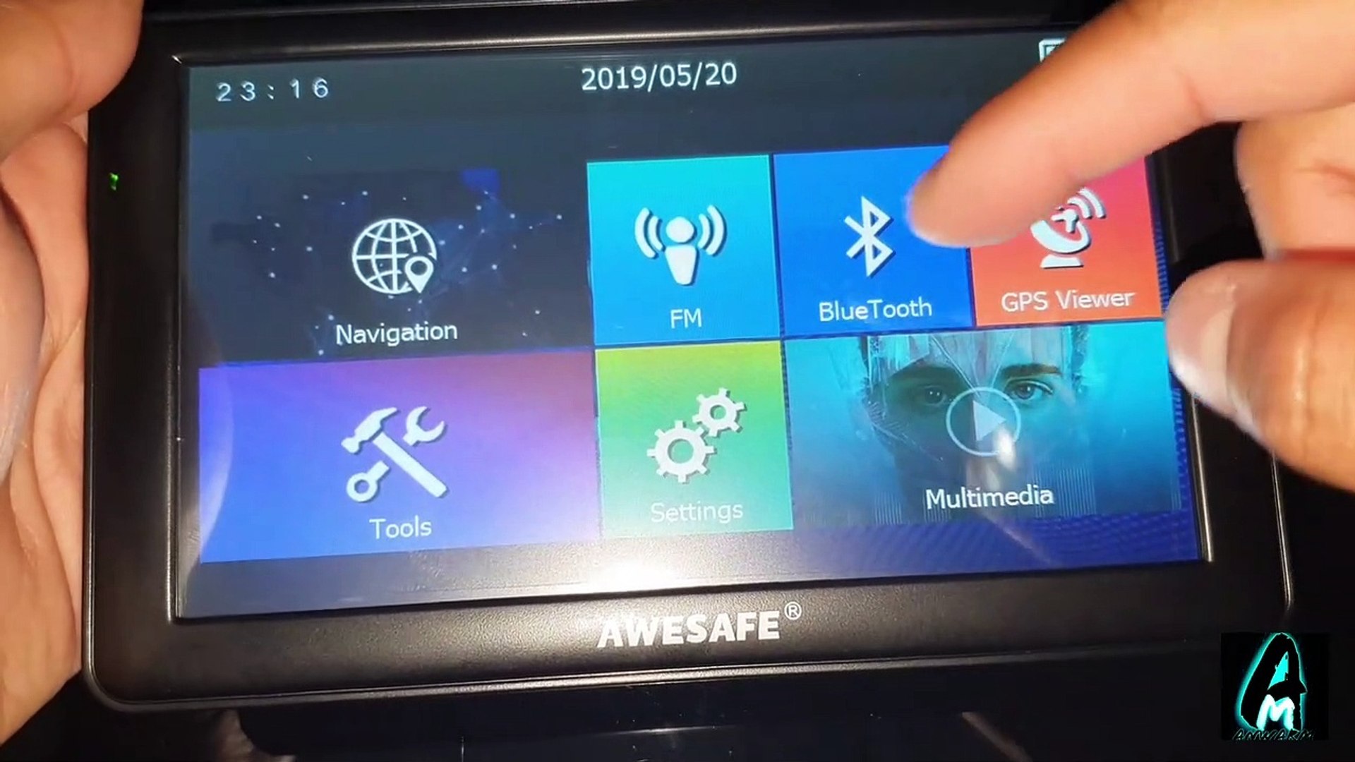 Awesafe A1 GPS Multimedia Car SatNav Navigation (Review) - video Dailymotion