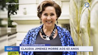 Atriz Claudia Jimenez morre aos 63 anos