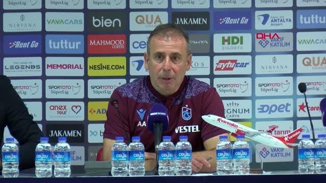 Trabzon gündem haberi... SPOR Fraport TAV Antalyaspor - Trabzonspor maçının ardından