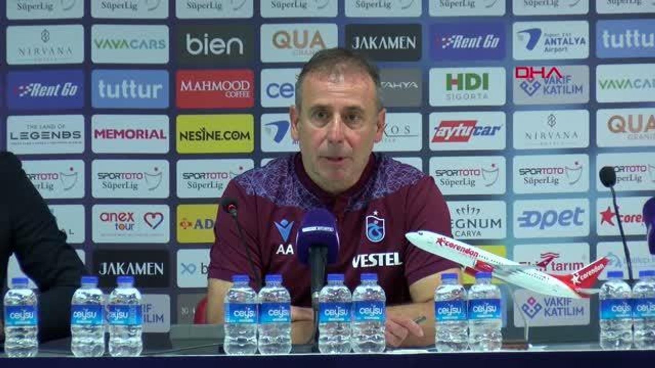 Trabzon gündem haberi... SPOR Fraport TAV Antalyaspor - Trabzonspor maçının ardından