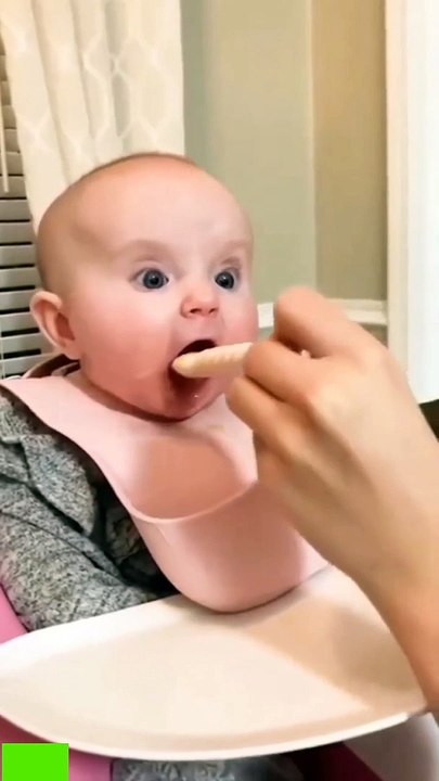 Hungry cute baby 