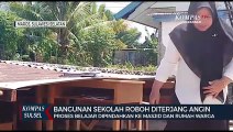 Bangunan Kelas Roboh Usai Diterjang Angin Kencang