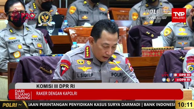 PRESISI UPDATE : Rapat Kerja Komisi III DPR RI Bersama Kapolri