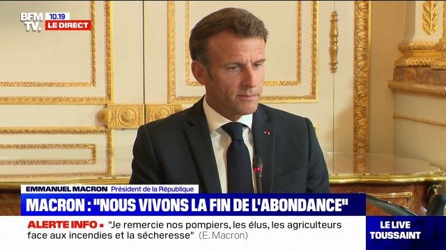 Emmanuel Macron: Nous vivons la fin de l'abondance