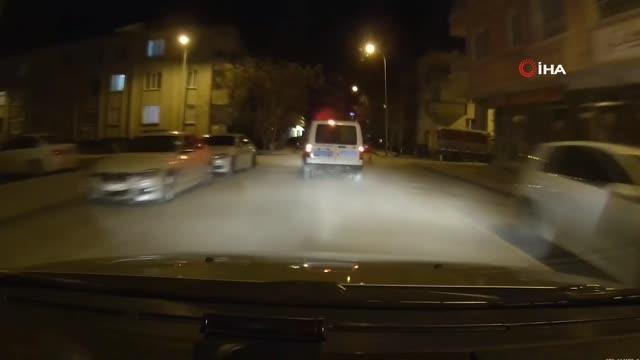Dur ihtarına uymayan sürücü alkol metreyi üflemedi Beni cezaevine atın dedi