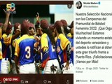 Presidente Maduro felicita a la selección venezolana, campeonas del Premundial Femenino de Béisbol