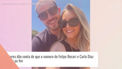 Felipe Becari nega remoção de tatuagem para Carla Diaz, mas não se pronuncia sobre término. Saiba!