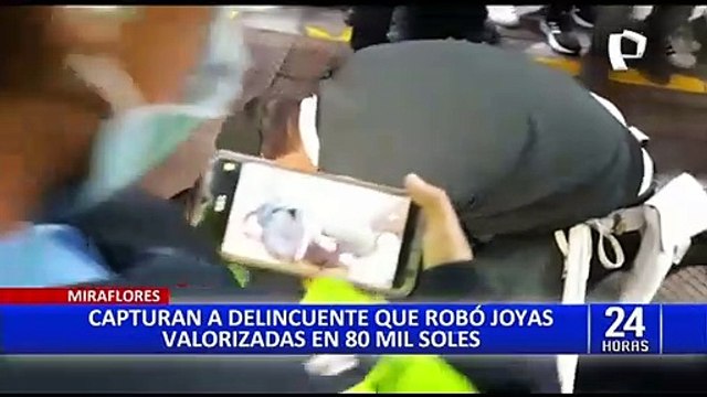 Miraflores: detienen a delincuente que robó joyas valorizadas en S/ 80 000