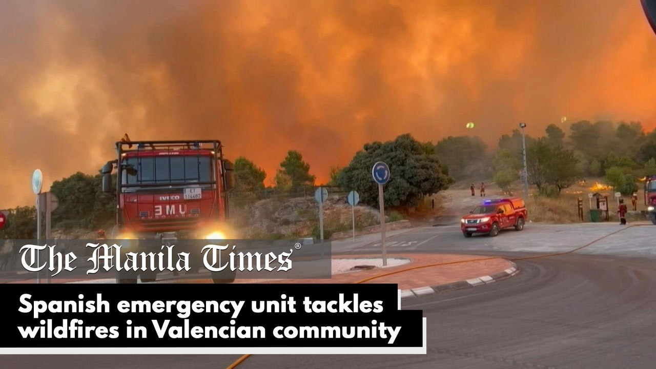 Spanish emergency unit tackles wildfires in Valencian community
