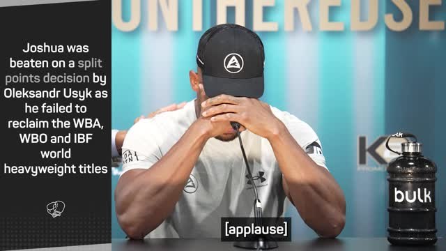 Joshua tearful after Usyk defeat