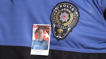 Trafik kazasında şehit olan polis Yahya Ergin için tören yapıldı (2)