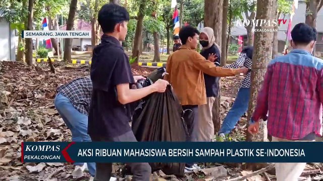 Aksi Ribuan Mahasiswa Se-Indonesia Bersihkan Sampah Plastik