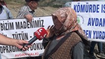 Kömür madeni için arazileri kamulaştırılan köylüler, ürünlerini kurtarmak için nöbet tutmaya başladı