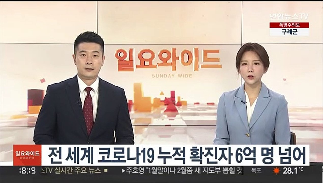 전 세계 코로나19 누적 확진자 6억 명 넘어