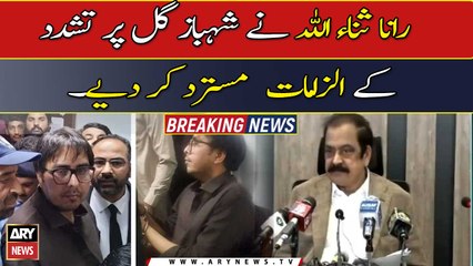 Rana Sanaullah rejects allegations of torture on Shahbaz Gill