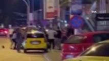 Son dakika haber | Bursa'da eğlence çıkışı ortalık savaş alanına döndü: Kavga anı kameraya yansıdı