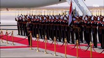 الرئيس السيسي يستقبل رئيس دولة الإمارات الشيخ محمد بن زايد بمطار العلمين
