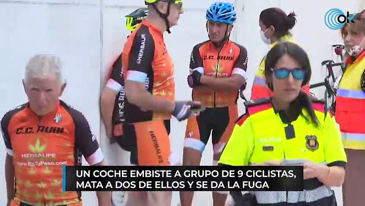 Un coche embiste a 9 ciclistas en Castellbisbal y se da la fuga - Vídeo ...