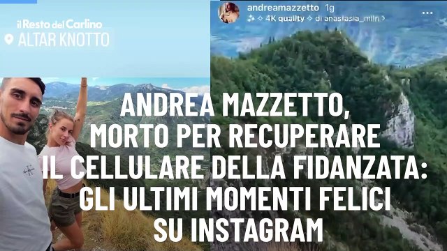 Andrea Mazzetto, morto per recuperare il cellulare della fidanzata: gli ultimi momenti felici su Instagram