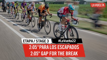 2:05" para los escapados |  2:05" gap for the break - Étape 3 / Stage 3 | #LaVuelta22