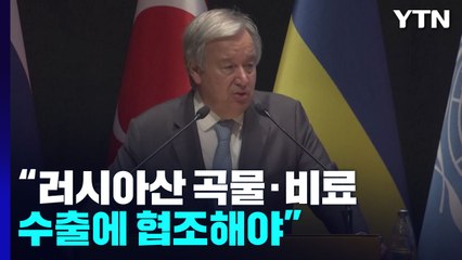 UN 사무총장 "러시아산 곡물·비료 수출에 협조해야" / YTN