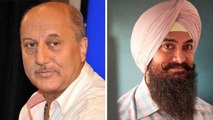 Anupam Kher takes a jibe at Aamir Khan, boycott Laal Singh Chaddha trend. Refers to his 'intolerance' comment