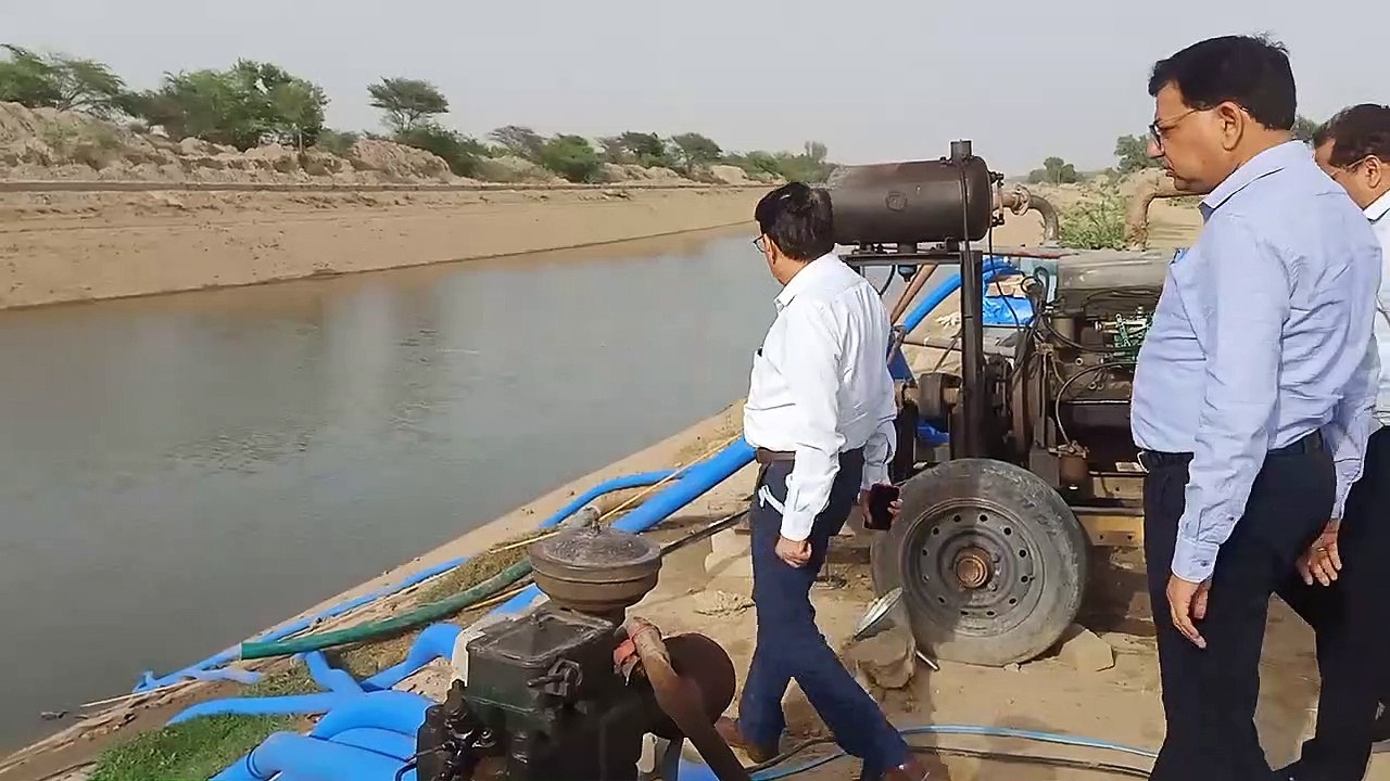 SriGanganagar जल ग्रहण क्षेत्र में भारी बारिश स...