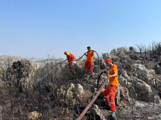 Son dakika haber... Makilik alanda çıkan yangın söndürüldü