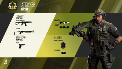 sí es Grim, el nuevo atacante de Rainbow Six Siege