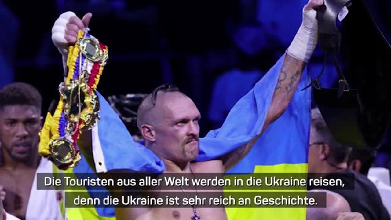 Usyk zu Ukraine-Krieg: "Wir werden gewinnen"