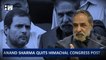 Headline: Anand Sharma quits Himachal party post