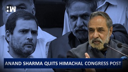 Headline: Anand Sharma quits Himachal party post