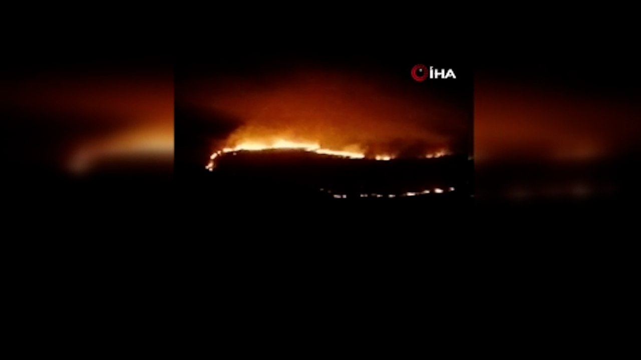 Terör örgütü PKK/YPG üyeleri Pençe-Kilit Operasyonu bölgesinde yangın çıkardı