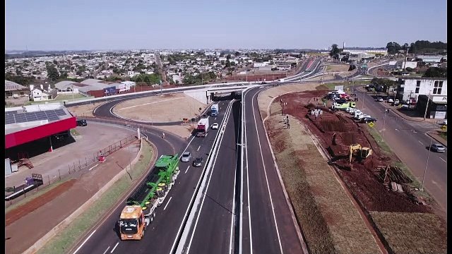 Dia histórico para Cascavel: veja imagens do novo Trevo Cataratas inaugurado neste domingo (21)