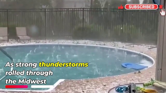 What is Happening in USA! Hail Hits Des Moines Iowa! Brakes Car Windshields