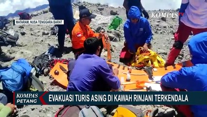 Proses Evakuasi Turis Asing Israel di Kawah Rinjani Terkendala!