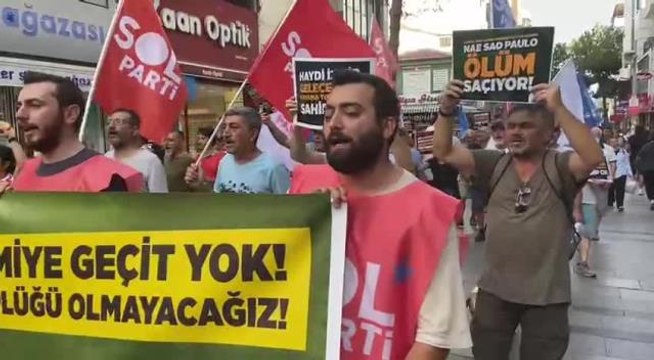 İzmir gündem: İzmir'de Asbestli Gemi İçin Protesto Yürüyüşü… Sol Parti: Türkiye'yi Emperyalist Güçlerin Çöplüğü Yaptırmayacağız
