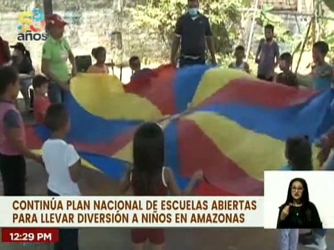 Plan de Escuelas Abiertas organiza actividades recreativas a niños y niñas del estado Amazonas