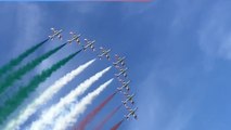 Lo spettacolo delle Frecce Tricolori a Porto Recanati: il video